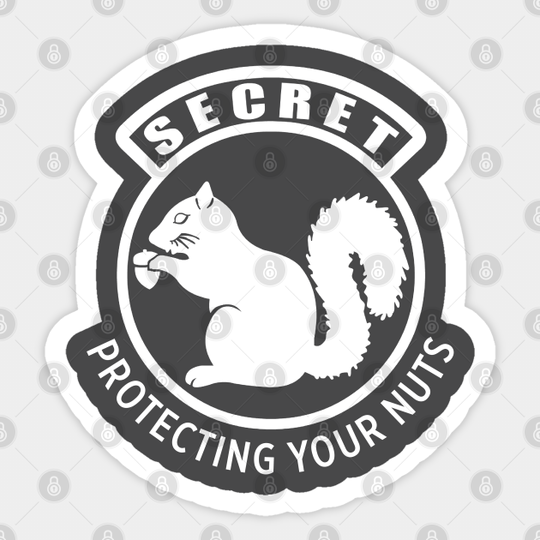 Discover Secret Squirrel Patch - Protecting Your Nuts - Secret Squirrel - Sticker