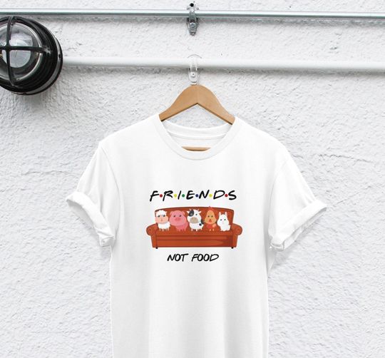 Discover Vegan Friends Not Food Graphic T-Shirt