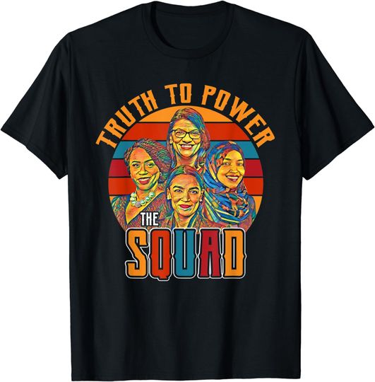 Discover AOC T-Shirt Classic The Squad AOC Rashida Ayanna Ilhan Congress Women
