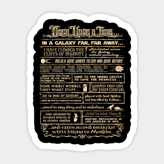 Discover Once Upon a Time... - Science Fiction - Sticker