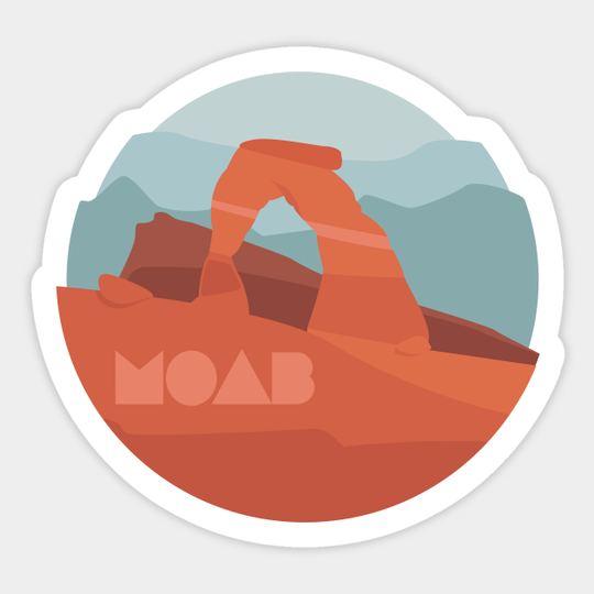 Discover Moab Landscape - Utah - Sticker