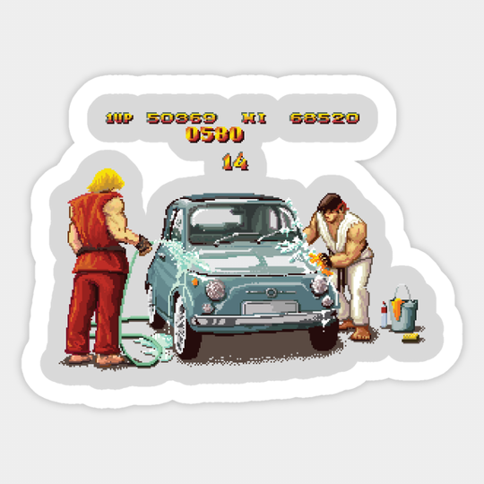 Discover bonus stage - Street Fighter - Sticker