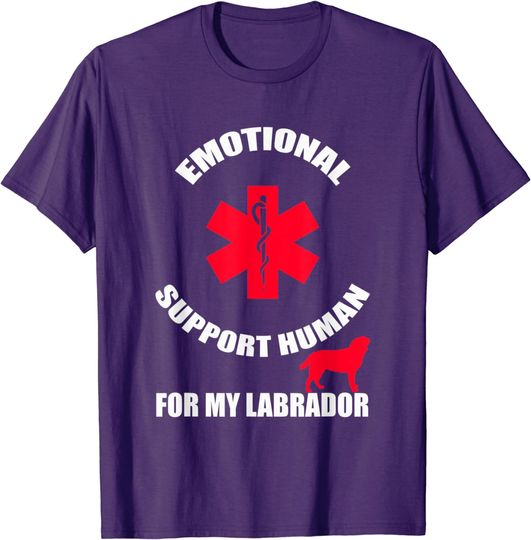 Discover Emotional Support Human Labrador Shirt Do Not Pet Dog Owner T-Shirt