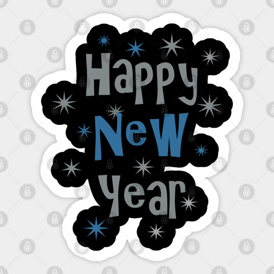 Discover Happy New Year! - Happy New Year - Sticker