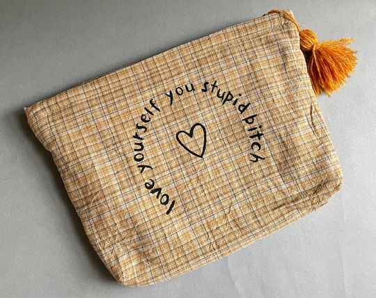 Discover Love Yourself You Stupid Bitch Make-up Bag