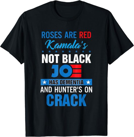 Discover Biden roses are red kamalas not black joe T-Shirt