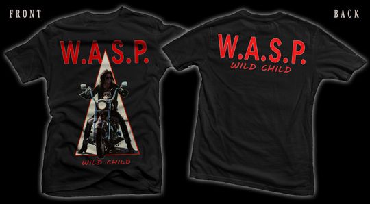 Discover New DTG printed  short sleeve  t-shirt - W.A.S.P.-WASP