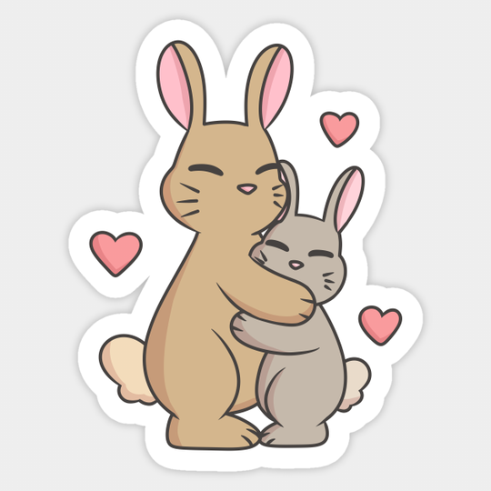 Discover Cuddle bunnies - Bunny - Sticker