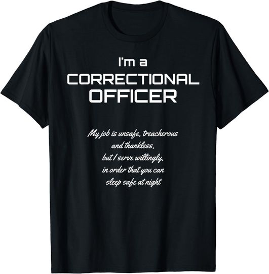 Discover Correctional Officer Flag T-Shirt Correctional Officer Gear Thin Silver Line Law Enforcement