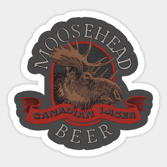 Discover Moosehead Canadian Lager Beer - Vintage - Beer - Sticker