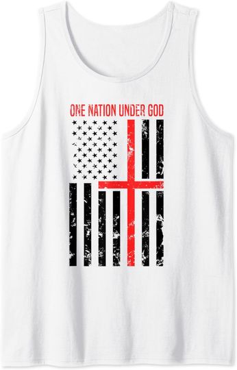 Discover One Nation Under God Tank Top