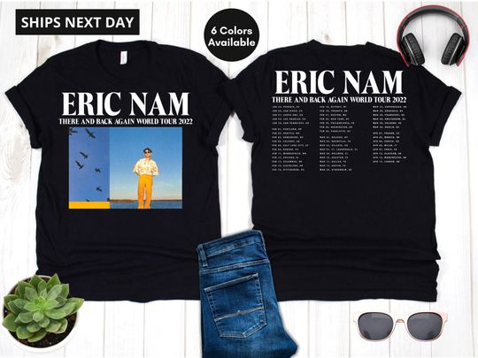 Discover Eric Nam There And Back Again World Tour 2022 T-Shirt