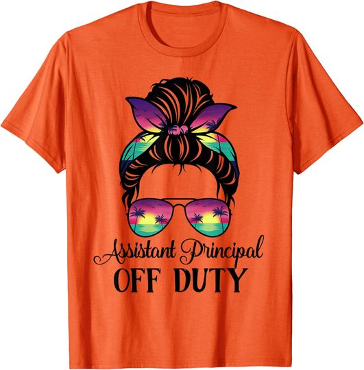Discover Assistant Principal Teacher Off Duty Sunglasses Vintage Idea T-Shirt