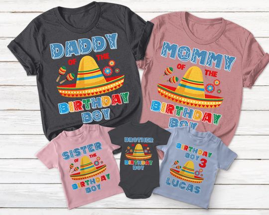 Discover Sombrero birthday shirt,Fiesta birthday shirt,Fiesta theme party