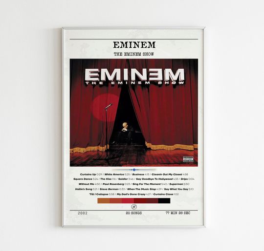 Discover Eminem Posters / The Eminem Show Poster, Album Cover Poster Poster Print Wall Art