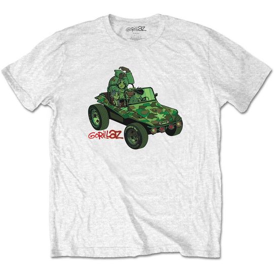 Discover Gorillaz Unisex T-Shirt: Green Jeep