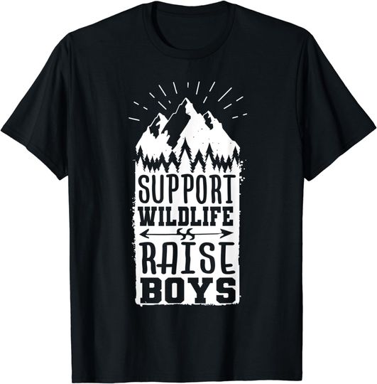 Discover Support Wildlife Raise Boys Womens Mens Toddler Youth T-Shirt