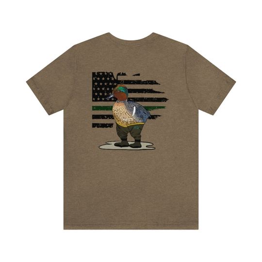 Discover Full Color Waterfowl T-shirt Green Wing Teal