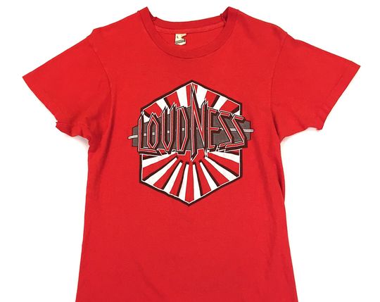 Discover Vintage 80s LOUDNESS Thunder In The East 1985 tour concert t shirt