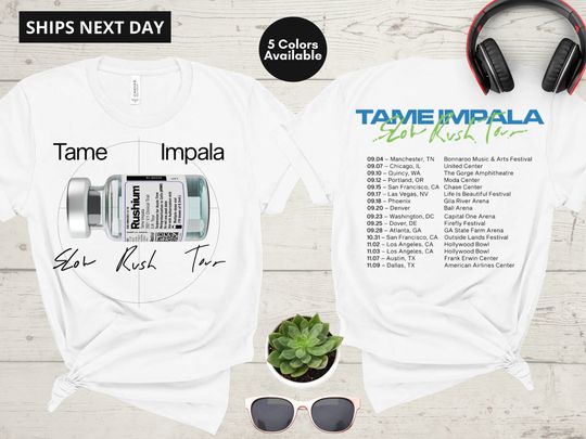 Discover Tame Impala Slow Rush Tour 2022 Unisex T-shirt
