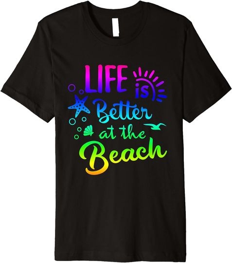 Discover Beach Life Is Better at The Beach Women Tropical Premium T-Shirt