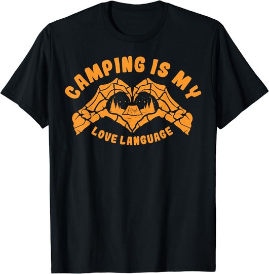 Discover Camping is My Love Language Camp Graphic Plus Size T-Shirt