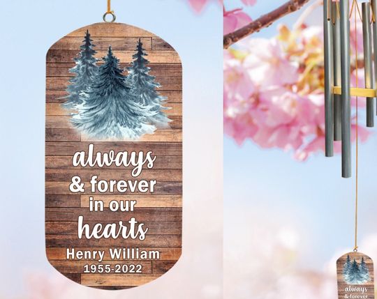 Discover Memorial Wind Chimes, Custom Wind Chime, Bereavement Gift, In Loving Memory