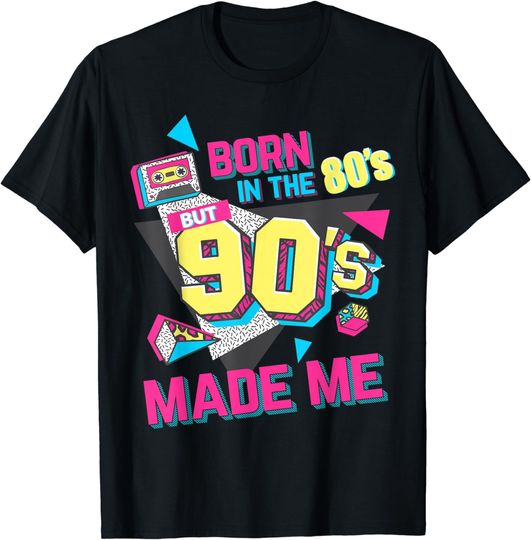 Discover Born In The 80s But 90s Made Me Gift. I Love 80s Love 90s T-Shirt