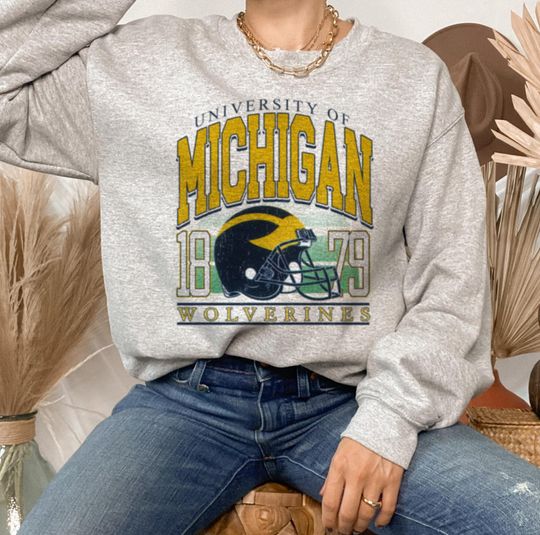 Discover Vintage Michigan Crewneck Sweatshirt