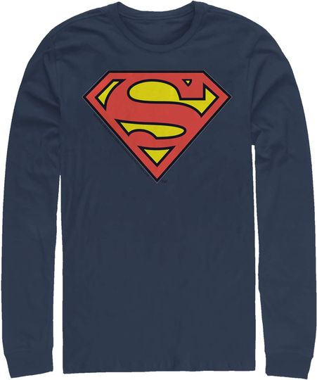 Discover Superman Logo Classic Long Sleeve Shirt