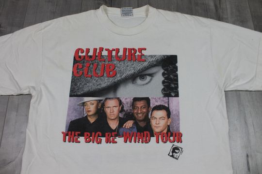 Discover 1998-99 Culture Club The Big Re-Wind Tour Vintage Band T-Shirt