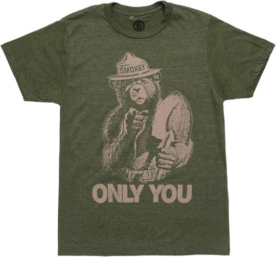 Discover Smokey Bear Only You Adult T-Shirt