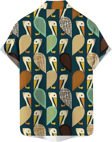Discover Men's Casual Hawaiian Blouse Shirt