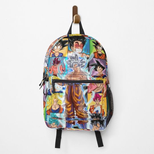 Discover Goku From Kid To Master Dragon Ball Z Backpack