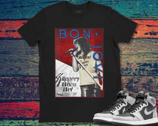 Discover Bon Jovi 86 Tour Rock Band Rock Music Unisex Gift T-Shirt