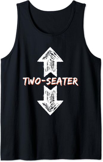 Discover Mens Two Seater Adult Humor Sarcastic Sarcasm Joke Tank Top