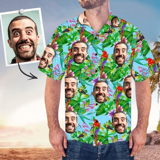 Discover Custom Face Aloha Perfect Hawaiian Shirt