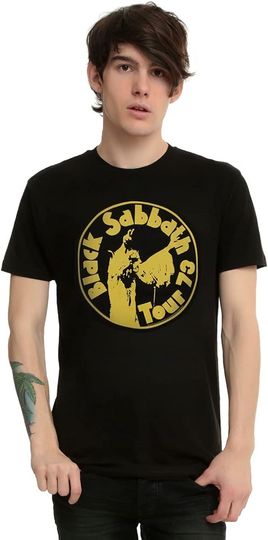 Discover Black Sabbath Tour 73 Circle T-Shirt