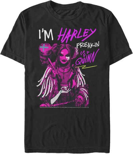 Discover Birds of Prey Harley Freakin' Quinn Cartoon T-Shirt