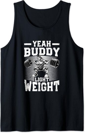 Discover Yeah Buddy Light Weight Bodybuilding Weightlifting Workout Tank Top