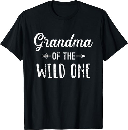 Discover Grandma Of the wild one daughter matching family T-Shirt