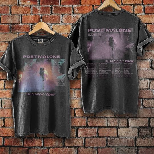 Discover Post Malone Runaway Tour 2022 Vintage Shirt, Post Malone 2022 Tee