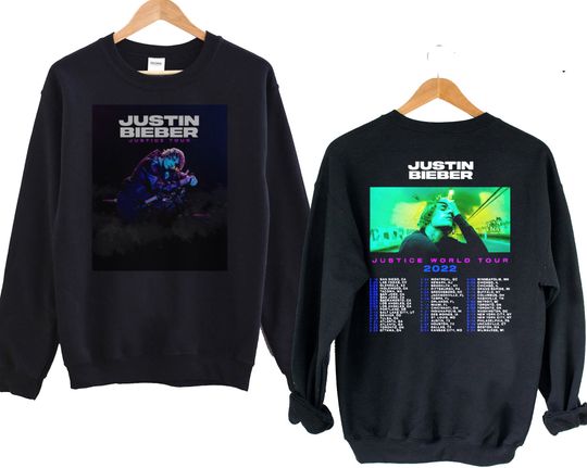 Discover Justin Bieber Justice World Tour 2022 Sweatshirt