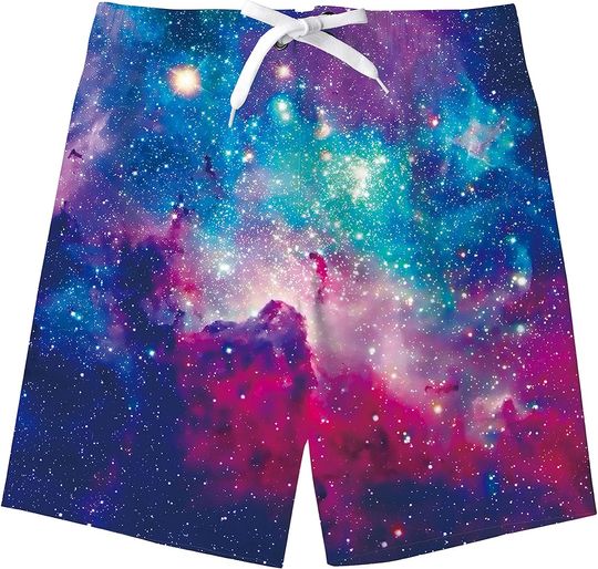 Discover Swim Trunks Mesh Lining Water Resistant Beach Shorts