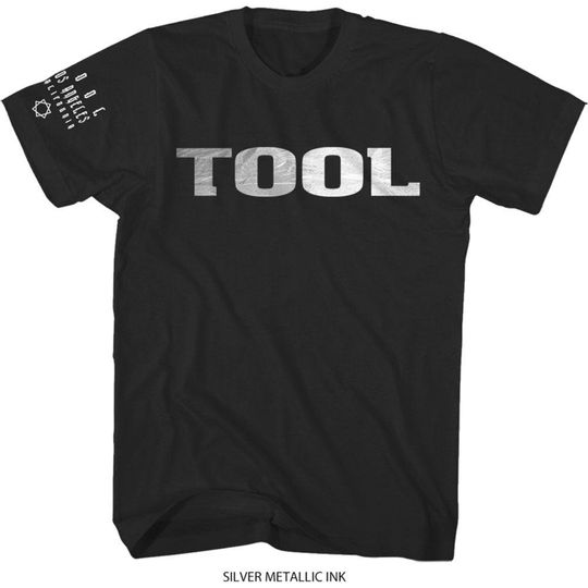 Discover Tool Unisex Tee: Metallic Silver Logo