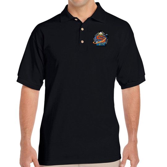 Discover SpaceX Crew-5 Embroidered Polo Shirt