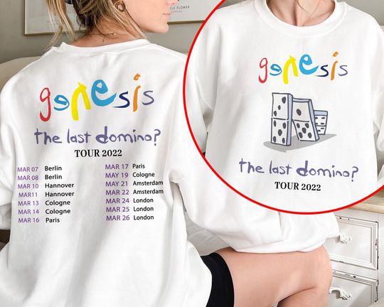 Discover Genesis The Last Domino Tour 2022 Crewneck Sweatshirt