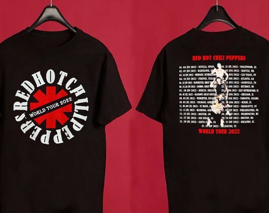 Discover Red Hot Chili Peppers Distressed Tour Shirt