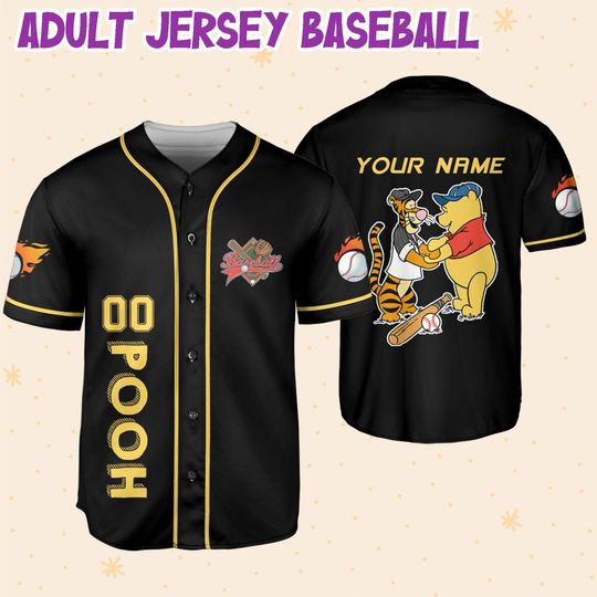 Discover Personalize Baseball Pooh Tiger