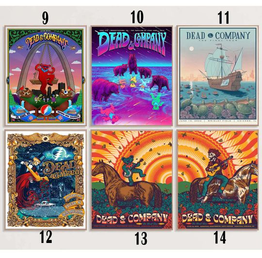 Discover Dead & Company the Gorge July 7, 8 Tour 2023 Poster